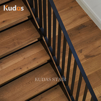 Kunden spezifisches Metall geländer Dual Stringer Treppen Moderne Funktion Stilvolles Design mit Edelstahl konstruktion