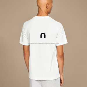 Camiseta Unisex al por Mayor Long-T, 100% Algodón, Suave como una Nube, Informal, de Manga Corta, con Logotipo de Letras - Product Image 4