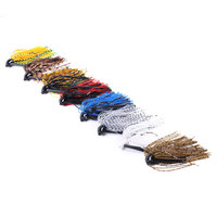 Newbility vente en gros 10g perle blanc tête de plomb crochet jupes tête de gabarit crochets métal leurre de pêche