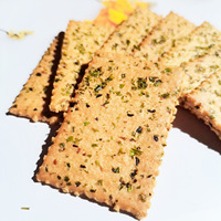 Vente en gros snacks asiatiques 690g Biscuits aux tranches minces aromatisés aux algues Biscuits gaufrettes Biscuits Biscuits Algues Biscuits chips