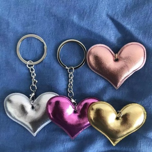 Ziming mới được thiết kế hot bán 6 cm có thể thay đổi đôi bên kim loại PU tim và hình ngôi sao vòng chìa khóa móc áo - Product Image 4