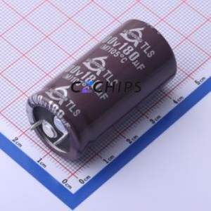 Condensador Electrolítico de Aluminio de Tipo Snap-in TLS400V180M22*40 V, Componente de Orificio Pasante (THT), D22xL41mm 180uF 20% 400V 10mm - Product Image 1