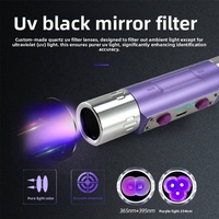 Lampe torche UV LED à ondes courtes 254nm 365nm 395nm, IP44, rechargeable, portable, pour la détection de billets de banque et la fluorescence des animaux de compagnie