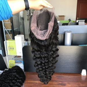 Nuovo arrivo parrucca di capelli umani a onde sciolte con fascia per capelli nessuna parrucca di pizzo fatta a macchina per donne nere senza <span class=keywords><strong>recensioni</strong></span> - Product Image 2