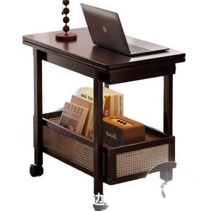 Movable coffee <b>table</b>, sofa side <b>table</b>, <b>folding</b> <b>table</b>, trolley, storage rack all in one, suitable for <b>small</b> apartments and - Product Image 5