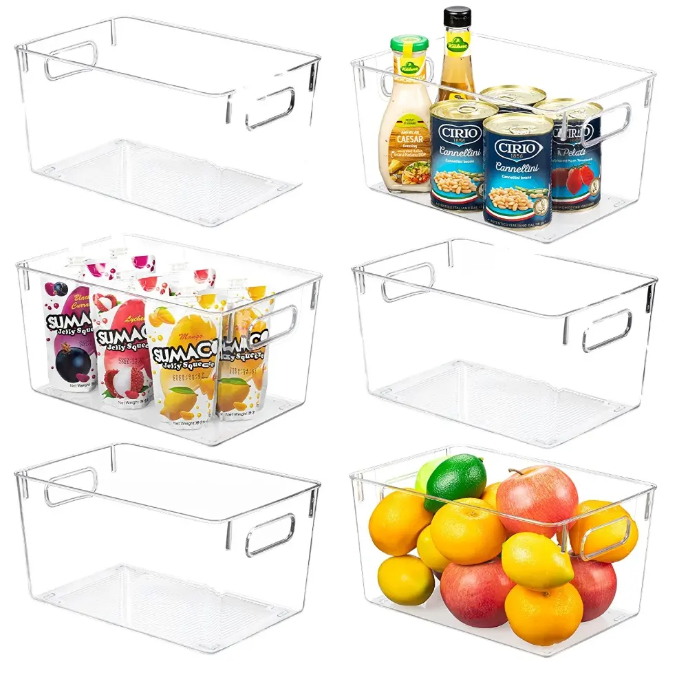 ClearSpace Plastic Storage Bins Kitchen Organization or Pantry Storage Fridge Organizer Pantry Organization