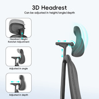 Fauteuil de bureau ergonomique pivotant et inclinable en maille, design moderne et confortable, idéal pour les cadres, vente en gros à prix abordable