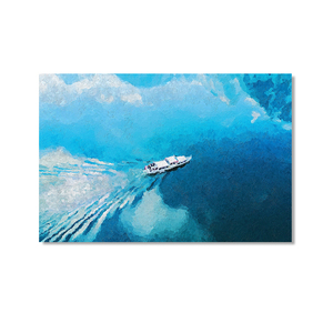 Bateau sur le lac <span class=keywords><strong>peinture</strong></span> à l'huile Décorative Toile Art Mural <span class=keywords><strong>Peinture</strong></span> murale d'art - Product Image 2