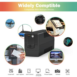 Mini-<span class=keywords><strong>onduleur</strong></span> électrique portable noir <span class=keywords><strong>650va</strong></span> avec chargeur de batterie, livraison gratuite - Product Image 5