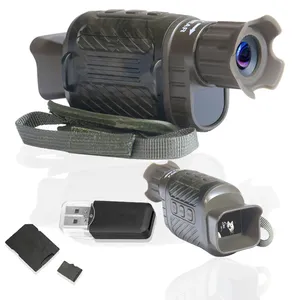 2022 Chasse de nuit Instrument numérique infrarouge optique 4x Vision nocturne Caméra monoculaire pour la chasse