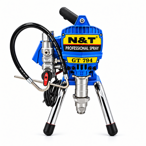 Spruzzatore di Vernice Professionale ad Alta Pressione 220V, Macchina per Pittura Airless con Motore Elettrico Senza Spazzole - Product Image 2