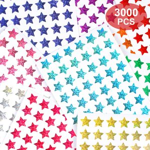 3000 Pezzi <span class=keywords><strong>Tatuaggi</strong></span> a Stella Personalizzati 0,6" Olografici Scintillanti Impermeabili Adesivi Ecologici Colori Personalizzati - Product Image 5
