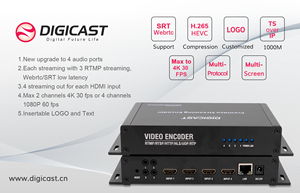 Codificador de Video HD 4K 1080P con Control Remoto H.265/H.264 SRT UDP RTP HTTP - Product Image 5