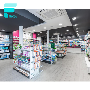 Étagères de <span class=keywords><strong>pharmacie</strong></span> en <span class=keywords><strong>bois</strong></span>, décoration moderne de magasin de <span class=keywords><strong>pharmacie</strong></span>, comptoir d'exposition, design professionnel - Product Image 1
