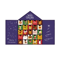 Zeecan calendrier de l'avent conception de paquet non réclamé calendrier de l'avent personnalisé 3d pop up boîte enfant jouets boxe mystère cadeau boîtes en papier