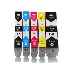 Supercolor para Canon CLI-571 PGI-570 XL cartucho de tinta Compatible para Canon PIXMA MG5750 MG5751 <span class=keywords><strong>MG5752</strong></span> MG5753 impresora - Product Image 1