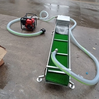 Kit de sluice box pour l’or/Ensemble de lavage de l’or alluvionnaire, sluice box portable et drague à or avec tapis végétal