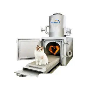 Fabricantes de incineradores de resíduos médicos na China 20 30 100 200 kg/L tipos de forno sem fumaça para crematório de animais de estimação para venda
