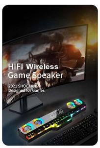 <span class=keywords><strong>Barre</strong></span> <span class=keywords><strong>de</strong></span> <span class=keywords><strong>son</strong></span> V18 avec horloge, haut-parleur <span class=keywords><strong>audiophile</strong></span> haut <span class=keywords><strong>de</strong></span> gamme, haut-parleur professionnel pour jeux vidéo, haut-parleur miroir RGB pour PC, haut-parleur <span class=keywords><strong>de</strong></span> jeu 3D - Product Image 5