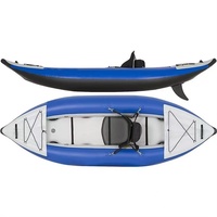 Kayak gonflable pliable et portable, canoë gonflable en PVC de qualité commerciale pour parcs aquatiques et locations de plage