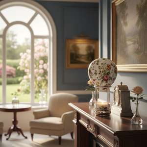 Montgolfière de Cerámica Bohemia de la Familia Real, Rosa de Primavera de Ensueño de Fabergé para Hoteles - Product Image 3