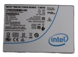 SSDPE2KE076T8ฮาร์ดไดรฟ์ SSD ระดับองค์กร7.68TB NVMe U.2 PCIe P4610 - Product Image 2
