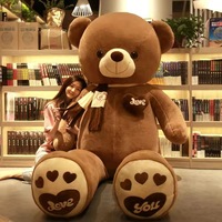 Vente en gros, peluche ours en peluche super doux, poupée de mariage en coton PP, cadeau pour les filles avec soulagement du stress, coffret cadeau pour les fêtes