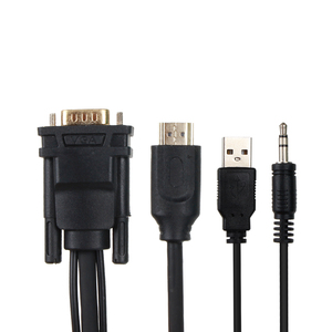 <span class=keywords><strong>สาย</strong></span>แปลงสัญญาณวิดีโอ VCOM 6 ฟุต ความละเอียด Full HD จาก <span class=keywords><strong>VGA</strong></span> เป็น <span class=keywords><strong>HDMI</strong></span> พร้อมสายไฟและเสียง - Product Image 2