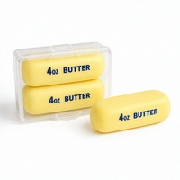 Jouet Squishy en PVC en forme de bâton de beurre croustillant, à rebond lent, super doux, anti-stress pour l'anxiété et la relaxation