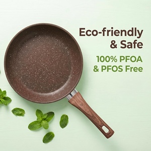 Wok en fonte pré-assaisonné 20/22/24/26/28/30 cm, poêle à frire antiadhésive compatible induction, durable et saine pour la cuisson - Product Image 5