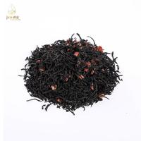 Teh Hitam Stroberi Premium, Teh Mekar, Seduh Air Panas, Daun Utuh, Potongan Stroberi Alami, Teh Herbal Buah, Kantong Teh, Kemasan Besar