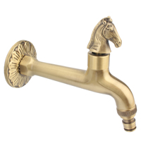 Haute qualité Antique laiton Bibcock mitigeur extérieur robinet en céramique décoratif jardin robinet/Machine à laver mitigeur d'eau