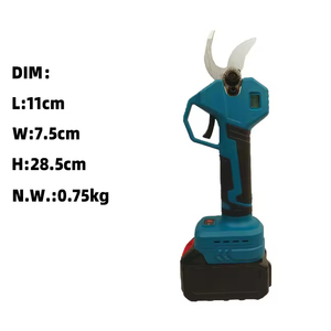 Sécateur électrique portable mini T1-XJQ20V de haute qualité, alimenté par batterie au lithium, moteur <span class=keywords><strong>sans</strong></span> balais, bleu + noir, pack de 2 batteries - Product Image 4