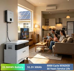 SUNPOK 51.2V 300Ah 15KWh LiFePO4 Battery Home Solar Energy Storage 48V 10KW Residential Lithium Battery Pack - Product Image 1