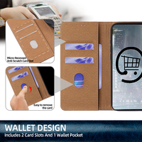 Étui à rabat en cuir véritable de qualité supérieure avec fentes pour cartes, antichoc, pour Samsung Galaxy S26 Ultra S25 S24 Plus S23 S22 S21