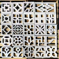 Brique creuse en ciment personnalisée, bloc de béton ajouré, décoration de cloison murale intérieure et extérieure