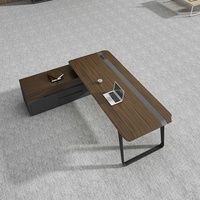 Bureau de direction multifonctionnel extensible en bois de style moderne SOHO pour la maison et le bureau