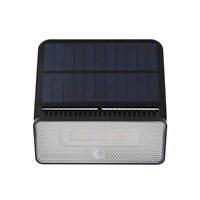 Lampu sorot Dinding LED tenaga surya, 1000lm putih dengan Sensor PIR 10W lampu jalan tenaga surya dalam ruangan taman bersertifikat ROHS PC