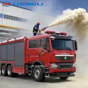 Camión de Bomberos HOWO 6T de Alta Capacidad y Alto Rendimiento con Gran Tanque de Polvo Seco - Product Image 6