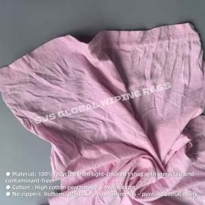 ผ้าเช็ดทำความสะอาดอุตสาหกรรม ดูดซับน้ำมันและน้ำได้ดี ผ้าเช็ดทำความสะอาดเครื่องจักร ผ้าฝ้ายสีผสมอ่อนๆ สำหรับทำความสะอาด - Product Image 4