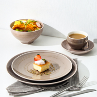 Vaisselle vintage Assiette Service de table complet Vaisselle de style nordique Assiettes en céramique de forme personnalisée Vaisselle de luxe pour la cuisine raffinée