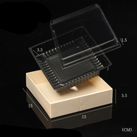 Quantité minimale de commande inférieur jetable en bois à emporter empilable Sushi salade Spaghetti fruits fromage gâteau pique-nique repas restauration boîte d'emballage alimentaire