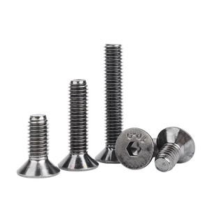 Tornillos de máquina con cabeza hexagonal métrica DIN965 de titanio, acero al carbono, aluminio y zinc, grado 8.8 y 10.9 - Product Image 4