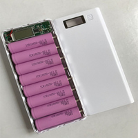 Vente chaude 8x18650 DIY Power Bank Case Box power Shell Travel Pack Charger Box USB Ports/