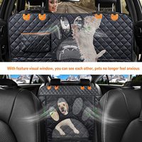 Housse de siège de voiture pour chien, hamac pour animaux de compagnie, pour siège arrière, housse de siège arrière pour chien en maille respirante avec poche