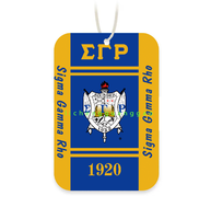 Désodorisant de voiture Gamma Phi Delta, promotionnel, vente en gros, sororité, logo personnalisé, désodorisant de voiture carré personnalisé