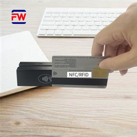 Lector de Tarjetas Magnéticas y RFID 2 en 1 FUWEI MSR98RF, Lector de Tarjetas sin Contacto NFC M1 MSR ISO14443-A Mifare de 13.56MHz