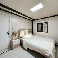 Maison modulaire facile à assembler avec chambres à coucher Salon, salle de bain, maisons préfabriquées en conteneur extensible