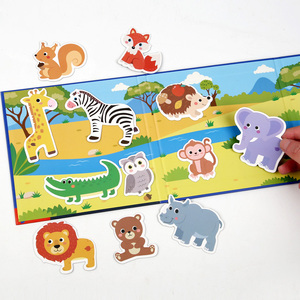 Aimants de réfrigérateur pour enfants, livre d'autocollants, jeu de voyage, animaux marins, <span class=keywords><strong>dinosaures</strong></span>, aimants pour réfrigérateur pour tout-petits - Product Image 4