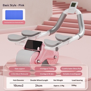 Rodillo <span class=keywords><strong>Abdominal</strong></span> Automático <span class=keywords><strong>con</strong></span> Rebote para Uso Doméstico, Entrenamiento de Fuerza del Core en Casa y Gimnasio - Product Image 4